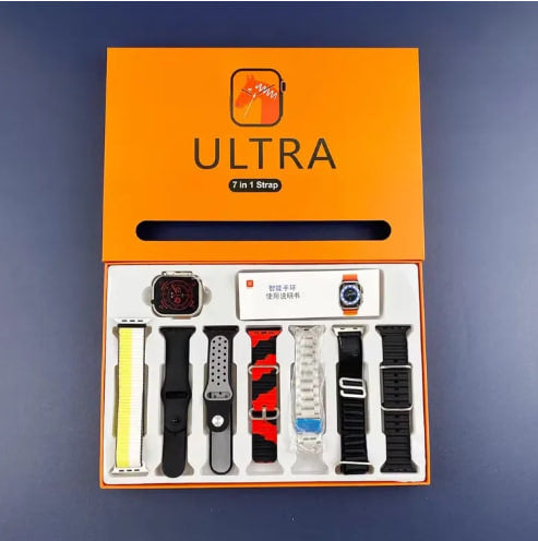 7 in 1 Smart Watch - 7 Straps Smart watch Ultra watch 8